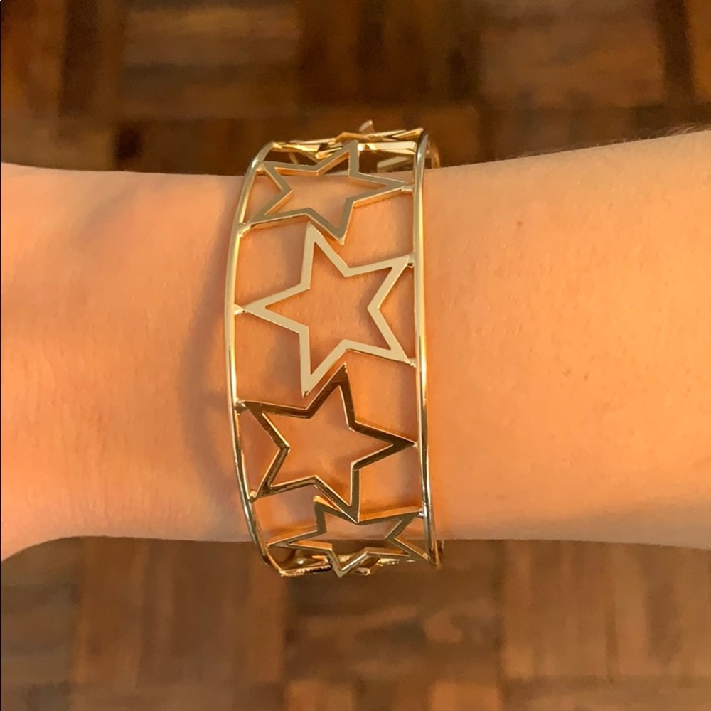 Gold star open cuff